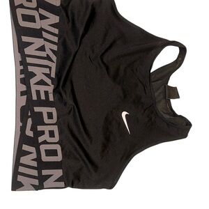 Nike Black and Gray Activewear Top